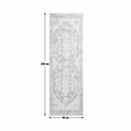 Habitat Vintage Effect Green Flatweave Runner - 66x200cm - thumbnail 2