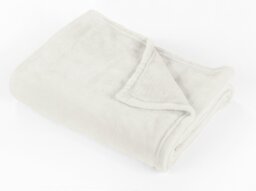 Argos Home Super Soft Fleece Throw - Cream - 150x200cm - thumbnail 1