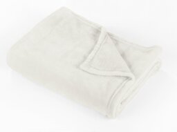 Argos Home Super Soft Fleece Throw - Cream - 150x200cm - thumbnail 2