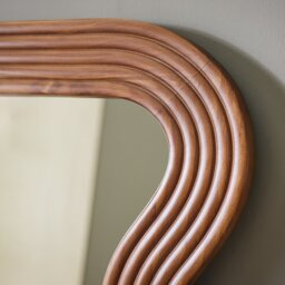 Habitat Wavy Wooden Full Length Wall Mirror - 150x68cm - thumbnail 2