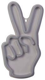 Searchlight Neon Effect Peace Sign Wall Light - White - thumbnail 2