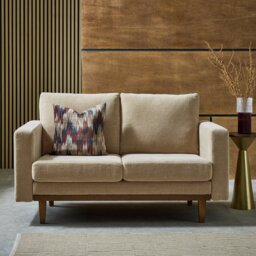 Habitat Della Fabric 2 Seater Sofa - Natural