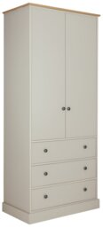Argos Home Kensington 2Dr 3Drw Wardrobe - Grey & Oak Effect - thumbnail 1