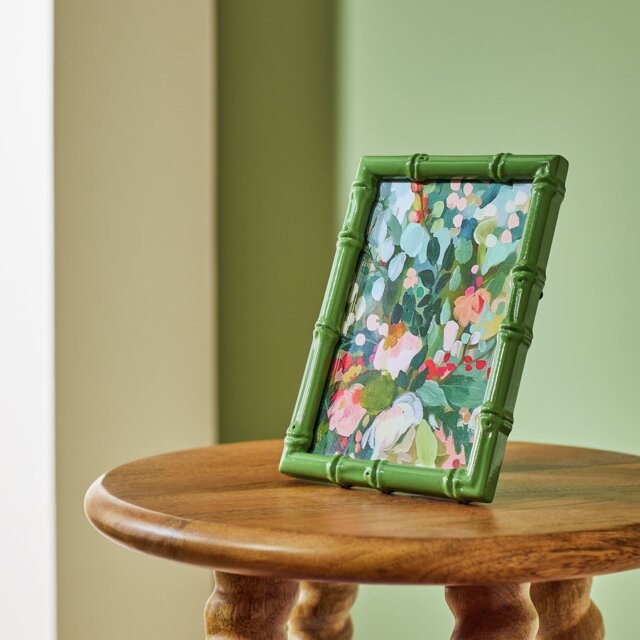 """Habitat Bamboo Effect Green Picture Frame - 4x6""""""" - image 1