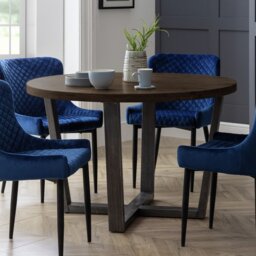 Julian Bowen Brooklyn 4 Seater Dining Table - Dark Oak - thumbnail 1