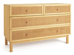 Habitat Simone Wide Rattan 4 Drawer Chest