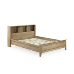 Julian Bowen Sydney Kingsize Rattan Bed Frame - Oak Effect - thumbnail 2