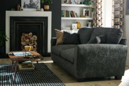 Argos Home Taylor Fabric 4 Seater Sofa - Blue - thumbnail 2