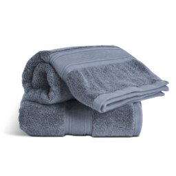 Habitat Supersoft 2 Pack Hand Towel - Rustic Blue - thumbnail 1