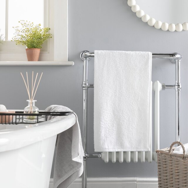 Home Essentials Plain Bath Sheet - Super White - image 1
