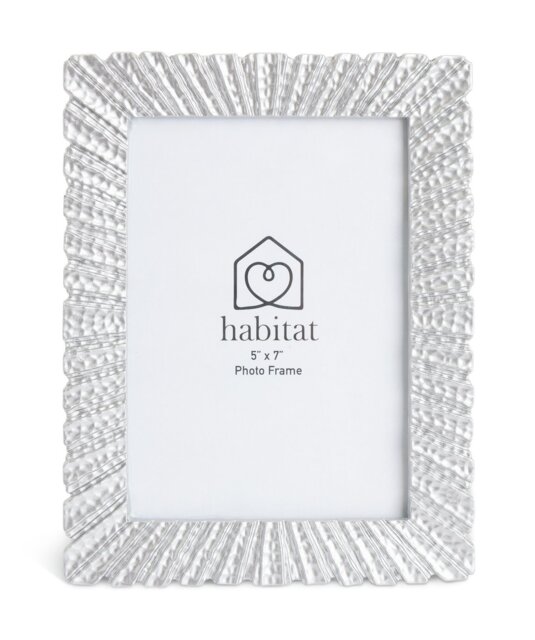 """Argos Home Silver Starburst Resin Picture Frame - 5x7"""""""
