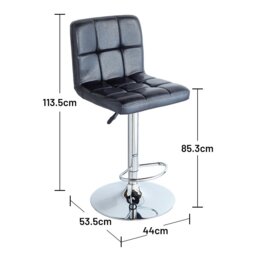 Argos Home Nitro Bar Stool - Black - thumbnail 2