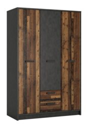 Nubi 3 Door 2 Drawer Wardrobe