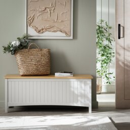 Habitat Bournemouth Storage Bench - Beige - thumbnail 2