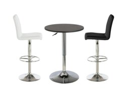Argos Home Gas Lift Bar 2 Seater Dining Table - Black - thumbnail 2