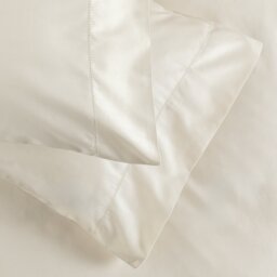Habitat Cotton 400 TC Stitch Detail Cream Bedding Set-Single - thumbnail 2
