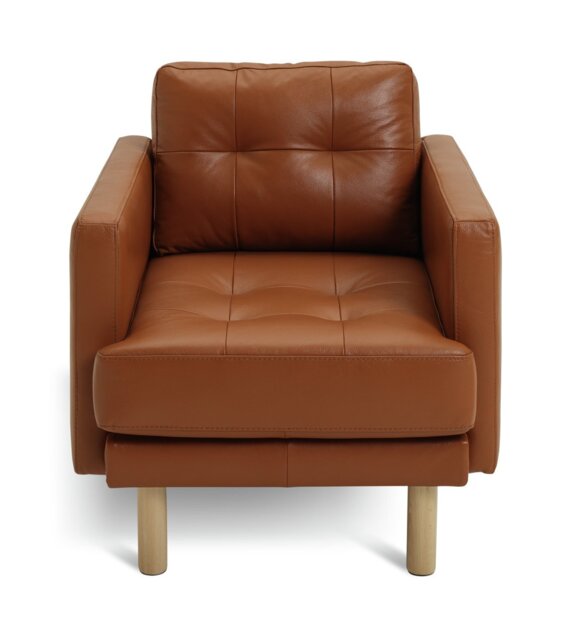 Habitat Newell Leather Armchair - Tan - image 1