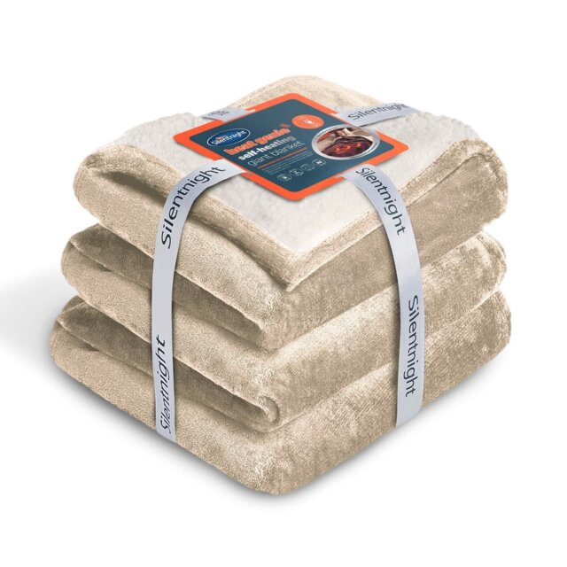 Silentnight Heat Genie Self-Heating Giant Blanket - Natural - image 1