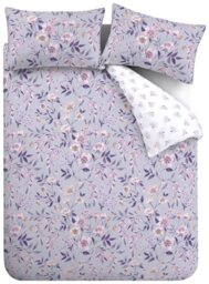 Catherine Lansfield Isadora Floral Purple Bedding Set - King - thumbnail 2
