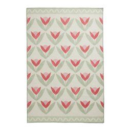 Scion Tulip Trellis Blush Pink Flatweave Rug - 120x170cm - thumbnail 2