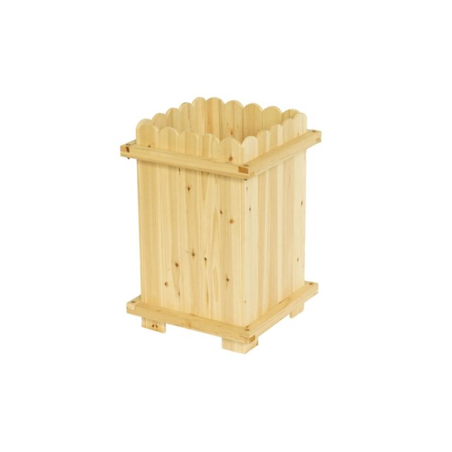 McGregor Scalloped Edge Wooden Planter