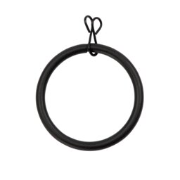 Argos Home 20 Metal Curtain Rings - Black - thumbnail 2