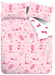 Sassy B Cowgirl Boots Pink Bedding Set - Double - thumbnail 2