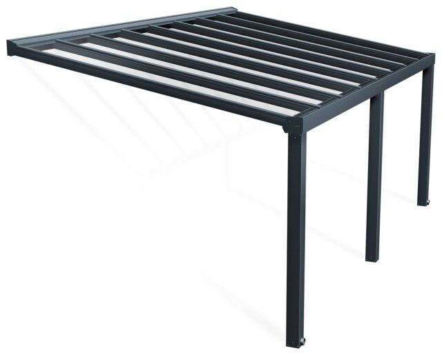Palram Canopia Stockholm 3.4 x 5.9m Patio Cover Grey Clear - image 1