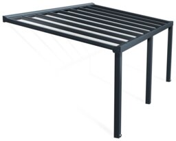 Palram Canopia Stockholm 3.4 x 5.9m Patio Cover Grey Clear - thumbnail 1