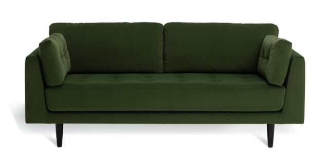 Habitat Kleo Fabric 3 Seater Sofa - Forest Green - image 1
