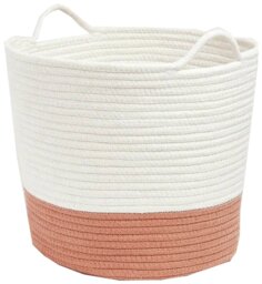 Great Little Trading Company Rope Storage Basket -Terracotta - thumbnail 1