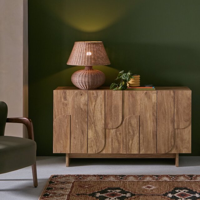 Habitat Yassica 3 Door Sideboard - Natural - image 1