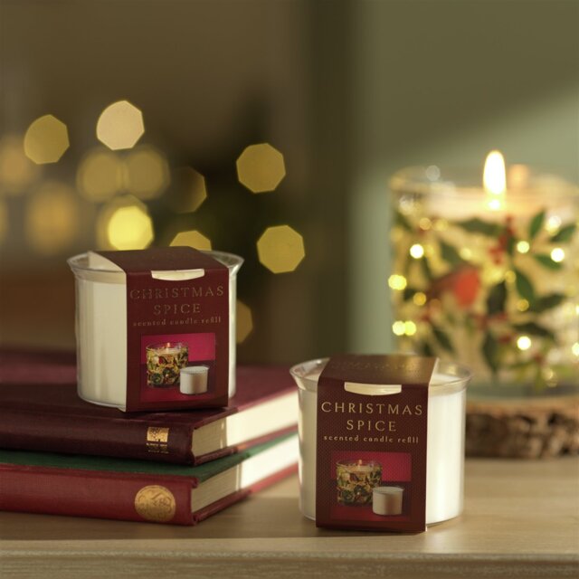 Argos Home Pack of 2 Gel Candle Refill - Christmas Spice - image 1