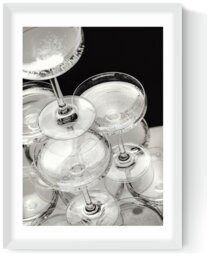 East End Prints Champagne White Frame Art Print - A3 - thumbnail 2