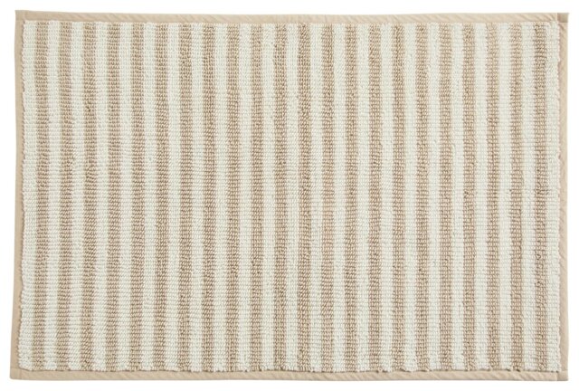 Habitat Neutral Stripe Bath Mat - image 1