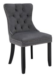 Argos Home Princess Velvet Dining Chair - Charcoal
