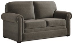 Jay-Be Heritage Fabric 2 Seater Sofa Bed - Pewter - thumbnail 1