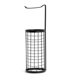 Argos Home Toilet Roll Holder Holder - Matt Black - thumbnail 1