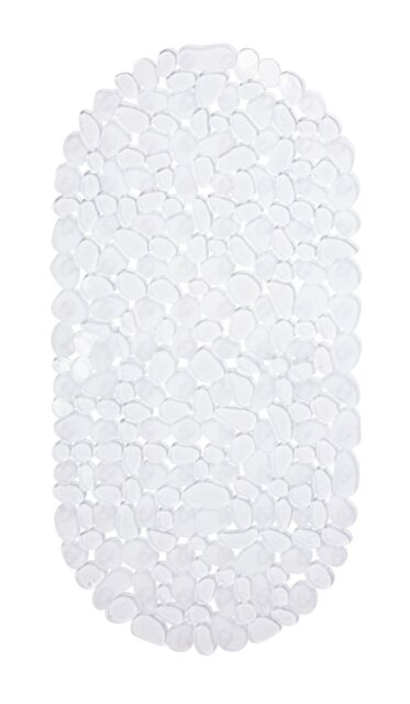 Argos Home PVC Pebbles Bath Mat - Clear - image 1