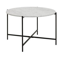 Argos Home Jules Round Coffee Table - Black & White - thumbnail 1
