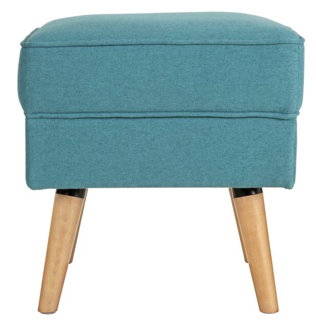 Habitat Callie Fabric Footstool - Teal - image 1