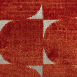 Habitat Jaquard Effect Cushion - Orange - 43x43cm - thumbnail 2