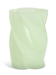 Habitat Twisted Glass Vase - Green - thumbnail 1
