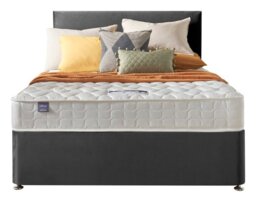 Silentnight Travis Double Divan Bed - Charcoal - thumbnail 2