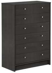 Argos Home Malibu 7 Drawer Chest - Black Oak Effect