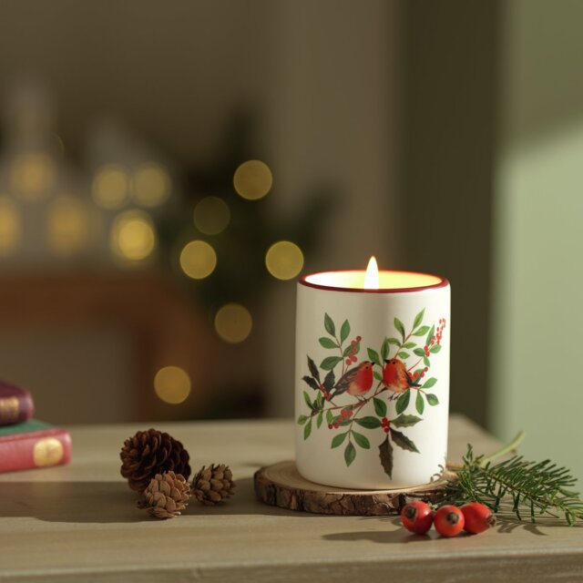 Argos Home Ceramic Singlewick Candle - Christmas Spice - image 1