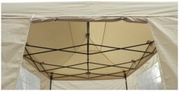 All Seasons 3mx4.5m Pop Up Garden Gazebo & Side Panels-Beige - thumbnail 2