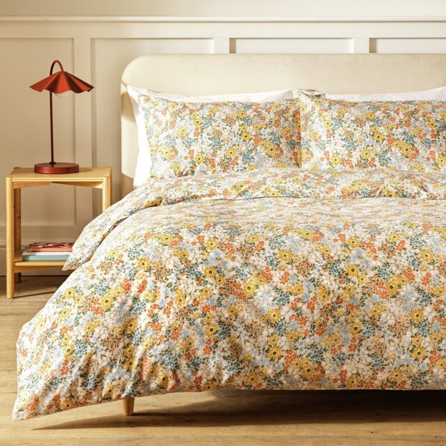 Argos Home Autumnal Ditsy Floral Yellow Bedding Set - Single