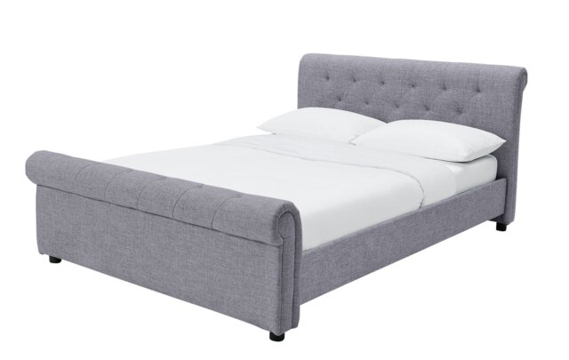 Argos Home Newbury Kingsize Fabric Bed Frame - Grey