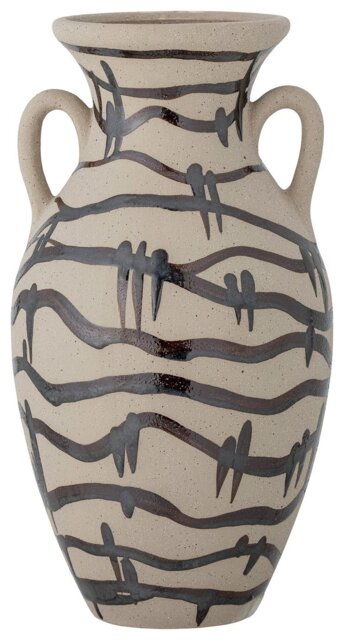 Bloomingville Ohana Stoneware Vase- Cream & Black - image 1